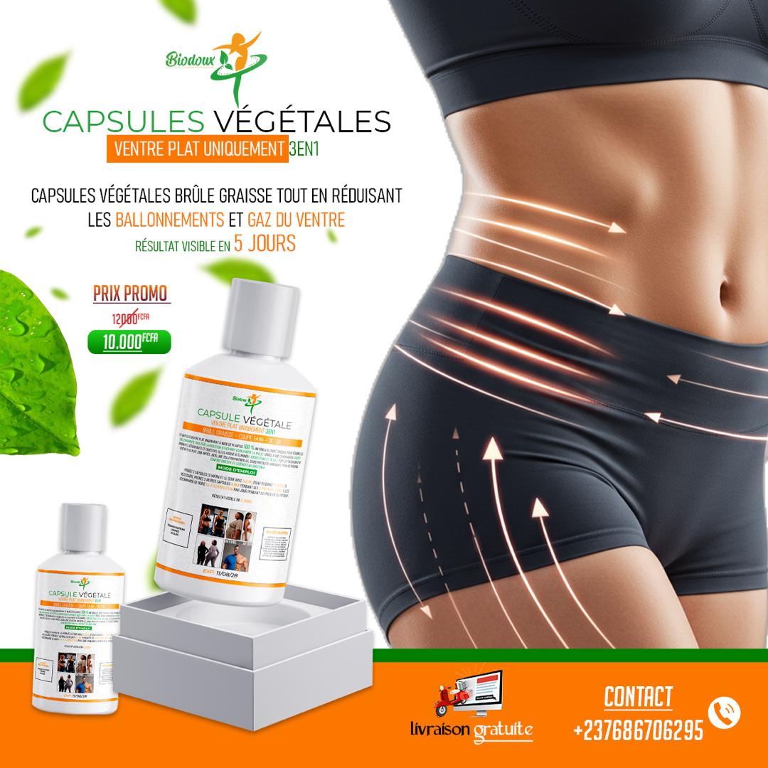 Gélules pour ventre plat uniquement brule graisse